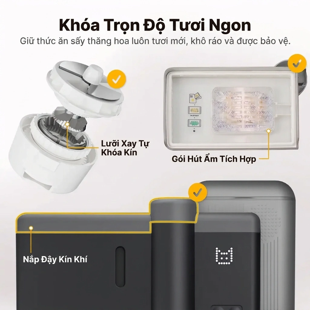 Máy cho mèo ăn thông minh Neakasa Riko thumbnail 8