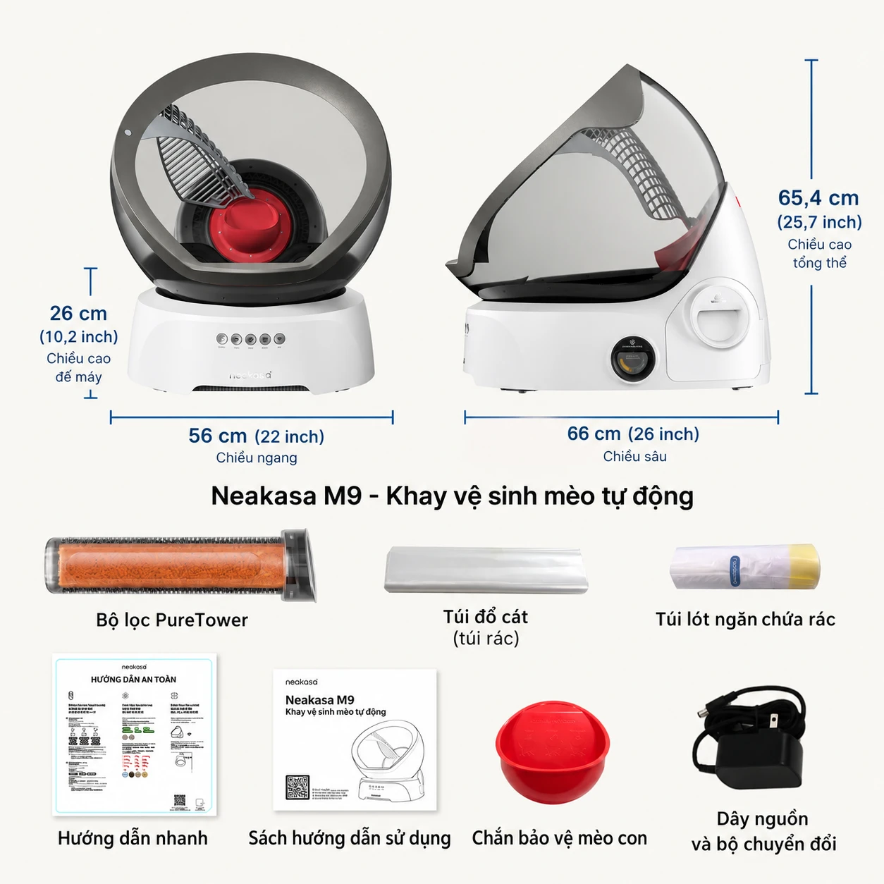 Mở hộp Neakasa M9 có gì?