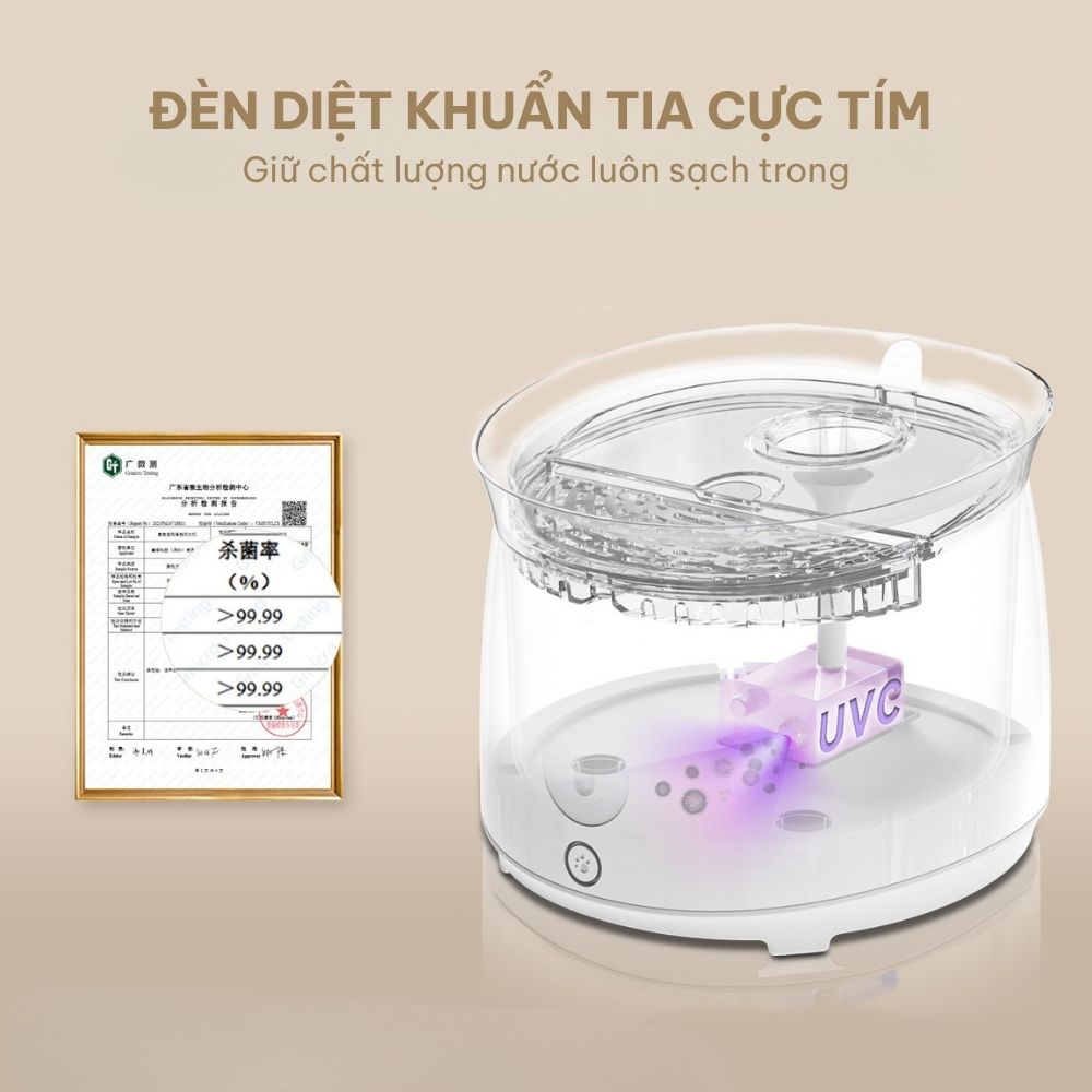 Diệt khuẩn tia cực tím & Bơm không dây hiện đại