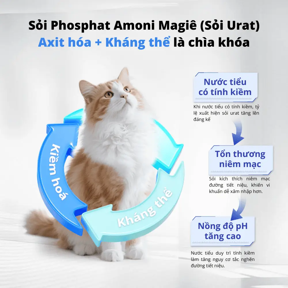 Tác hái của sỏi Phosphat Amoni Magie