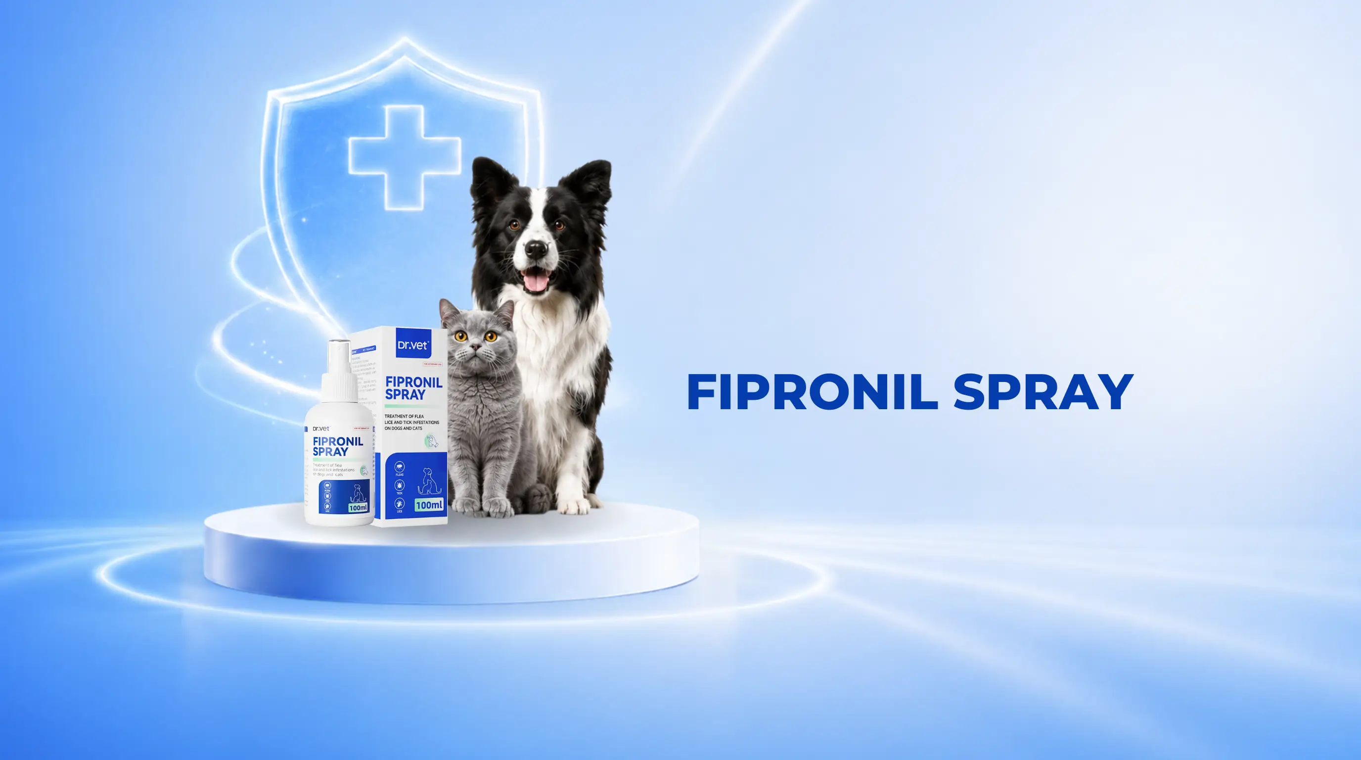 Thuốc xịt FIPRONIL trị ve, rận cho chó mèo Dr.VET
