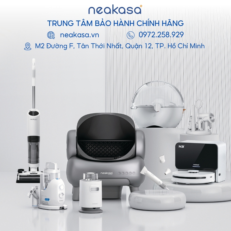 Máy dọn phân mèo, máy vệ sinh cho mèo tự động Neakasa thumbnail 3